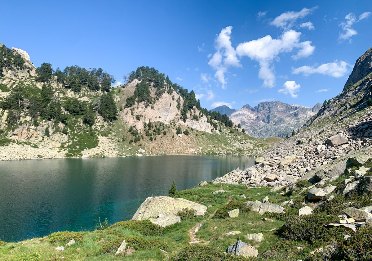 Mountain lakes in the valley of Benasque
